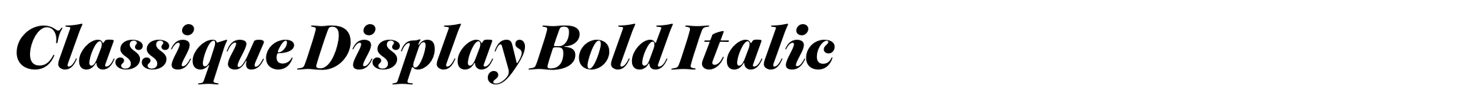 Classique Display Bold Italic image